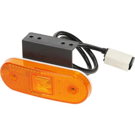 Faro di posizione a LED, rettangolare, 12/24V con supporto e spina Jaeger Kramp LA30126 (1/5)