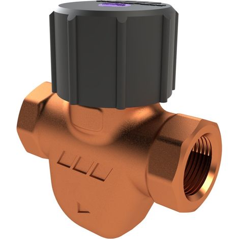 Kemper ETA-THERM valvola di regolazione automatica per ricircolo, da 56 °C a 58 °C, filettatura femmina, Figura 131 00, DN 15, 1310001500