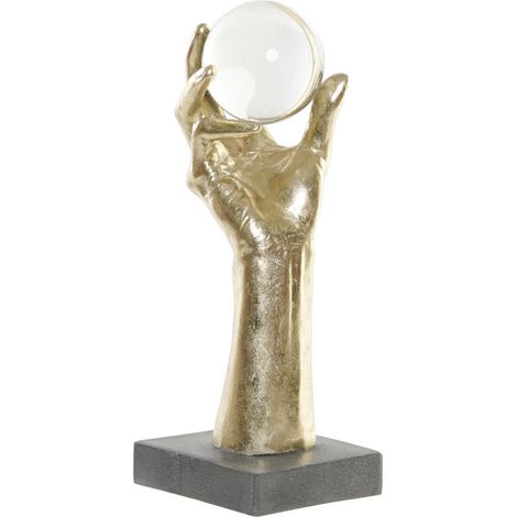 DKD Home Decor Figurine noire en résine 13.5x13.5x36 cm (1/3)