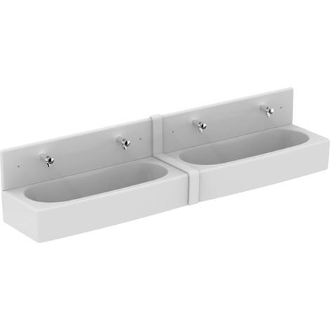 Couvre-joint intermédiaire pour dosseret lavabo collectif Contour 21-S327801 - Porcher (1/2)