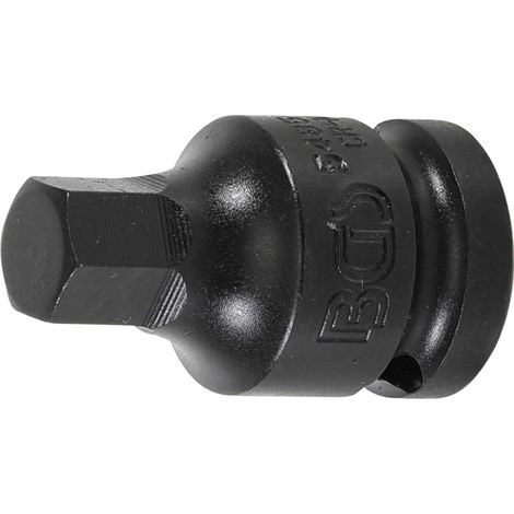 BGS Kraft-Bit-Einsatz Antrieb Innenvierkant 12,5 mm (1/2") Innensechskant 12 mm - 5485-12
