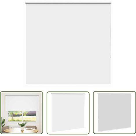 vidaXL Verdunkelungsrollo Weiß 160x130cm Stoffbreite 156,6cm Polyester (1/5)
