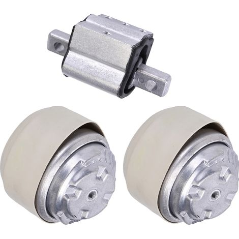 Kit de soportes de motor, acero de primera calidad, reducción de vibraciones, 3 piezas (1/2)