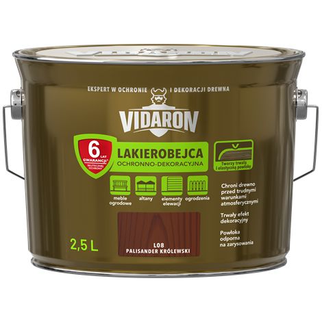 Vernice protettiva e decorativa color palissandro reale 2,5 l (1/2)