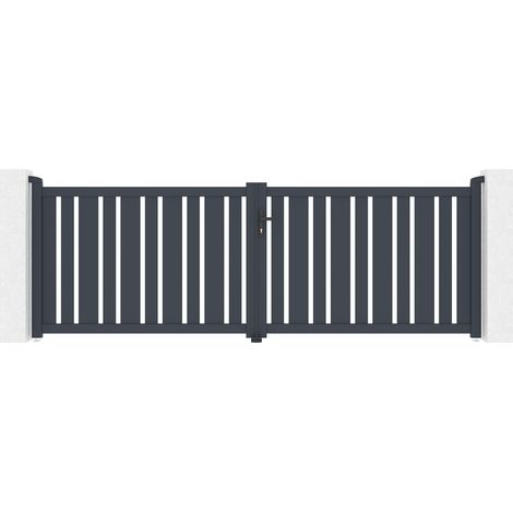 Puerta batiente de aluminio 3,5m VEYMONT 350 x 120
