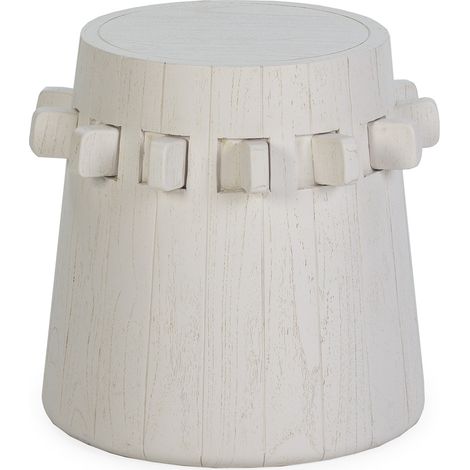 Taburete 44X44X45 Madera Blanco
