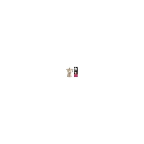 Caffettiera italiana Bialetti Set Moka Exclusive Induzione colore sabbia + 1 pacchetto di caffè Pregiato da 250 gr (1/5)