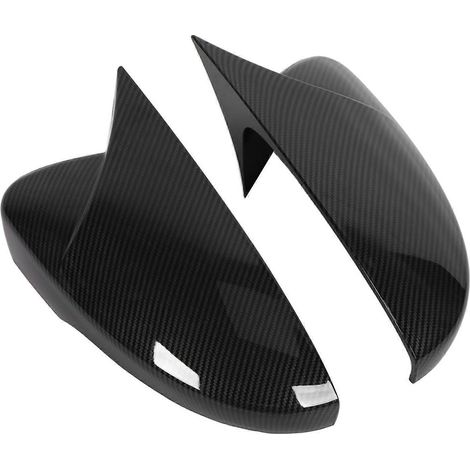 2 coques de rétroviseurs extérieurs gauche et droite en ABS résistant à l'usure, robustes et de remplacement pour Octavia 15-20 Carbon (1/4)