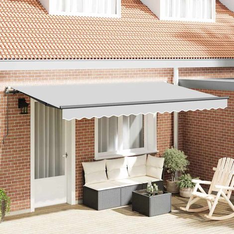 Cadre d'auvent-Support d'auvent Anthracite 4 x 2 m Métal 578379 (1/5)