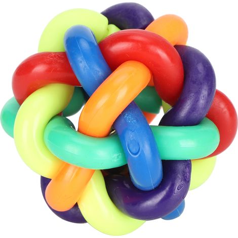 Balle colorée de taille moyenne, démontable, jouet souple à presser pour enfants et animaux de compagnie (1/5)
