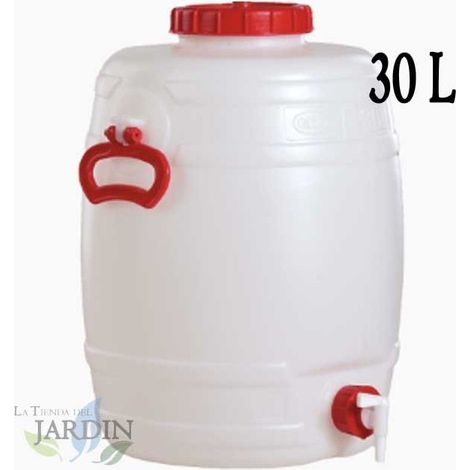 30 Liter Fass aus Polyethylen in Lebensmittelqualität für Flüssigkeiten und Getränke