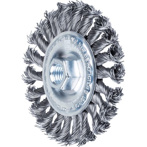 PFERD TOOLS Rundbürste gezopft RBG Ø 100x12 mm M14 Stahl-Draht-Ø 0,50mm Winkelschleifer