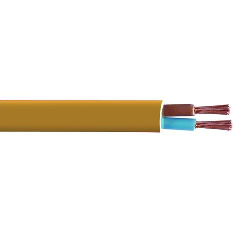 Bobinot de câble - Bobine de Fils électrique - Câble électrique - Couronne de câble - Bobinot 5 mètres HO3VVH2-F - 2x0.75 mm ² - Couleur Or - 155310