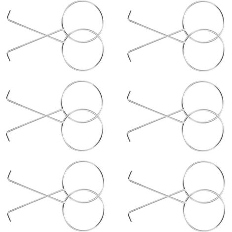 Épingles pour Poubelle Extérieure en Plastique Noir 8 Pièces, Accessoires de Rechange pour Couvercle de Poubelle à Roulettes, Facilitant L'ouverture et Empêchant le Desserrage, (1/5)