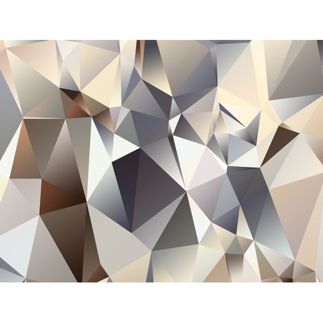 papier peint panoramique effet 3D beige, marron et gris - Sanders & Sanders (1/5)
