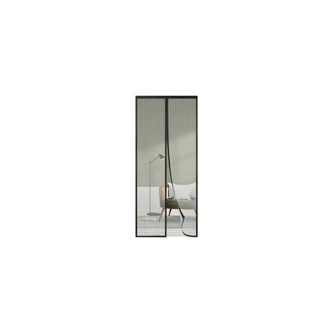 Moustiquaire Porte Fenetre 180x220, Toutes les Tailles de Rideau Moustiquaire Magnétique, Noir Moustiquaire de Haute Qualité, Facile (1/4)