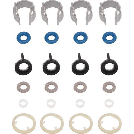 4 ensembles d'injecteurs de carburant joints de réparation Kit de joint torique caoutchouc métal 06H998907B remplacement pour A3 A4 A5 S5 S4 Q5 Q3 (1/5)