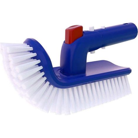 Brosse d'angle pour piscine avec manche rotatif à 180° - Brosse pour piscine à domicile (1/4)