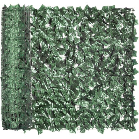 Haie Artificielle Brise-Vue décoration Rouleau 3L x 1H m Feuillage réaliste Anti-UV Vert