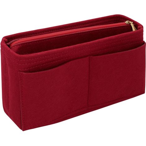 bag inserts northix 2 scomparti con cerniera feltro