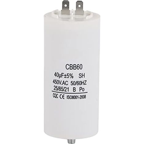 KENANLAN Condensateur CBB60 450 VAC 50/60 Hz 25/70/21 12 x 5 x 5 CBB60 450 V 40 uf condensateur pour machine à laver 50/60 Hz (1/5)