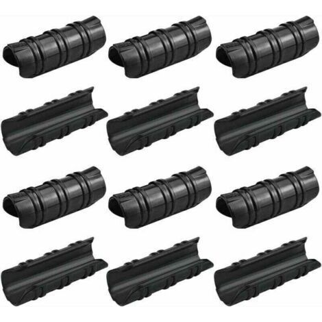 100 Pcs Serre Clips 25mm Clips Serre de Jardin Résistance aux Températures Elevées Fixation Bache Serre Durable Facile a Utiliser pour Fixation Serre Bannière Tuyau Jardin Films - Noir (1/4)