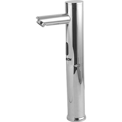 Desineo – Robinet automatique infrarouge inox – Anti-vandalisme – Hauteur 320 mm – Longueur bec 80 mm – Économie d'eau et hygiène optimale