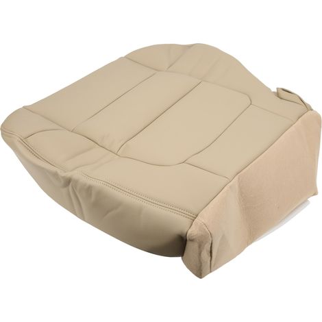 Housse de siège auto cuir PU imperméable conducteur avant gauche protection remplacement Ford 2001-2003 beige (1/5)