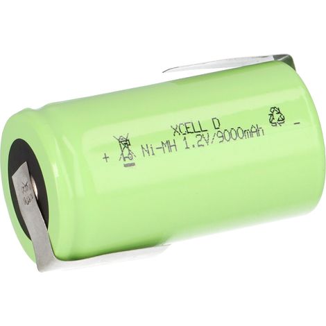 XCell Mono Akku Flattop Ni-MH 1,2V 9000mAh D mit Z- Lötfahne (1/5)