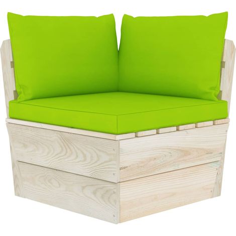 Maison Exclusive - Garten-Paletten-Ecksofa mit Kissen Imprägniert (1/5)