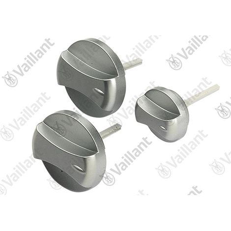 VAILLANT Manopola, platino, set da 3 pz. VC 104/3-E e altri Vaillant-Nr. , 114289