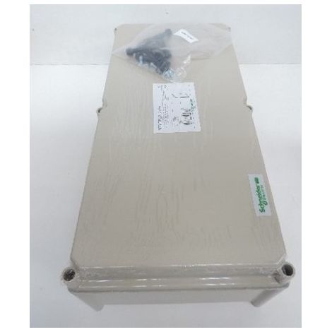 Boite industrielle polyester grise couvercle opaque 540X270X180mm IP65 Thalassa PLS SCHNEIDER ELECTRIC NSYPLSC2754