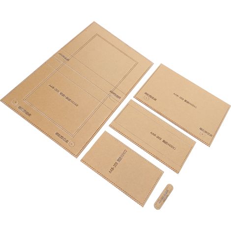Pochoir acrylique réutilisable pour création de sacs en cuir, modèle messager DIY AAB-203 (1/5)