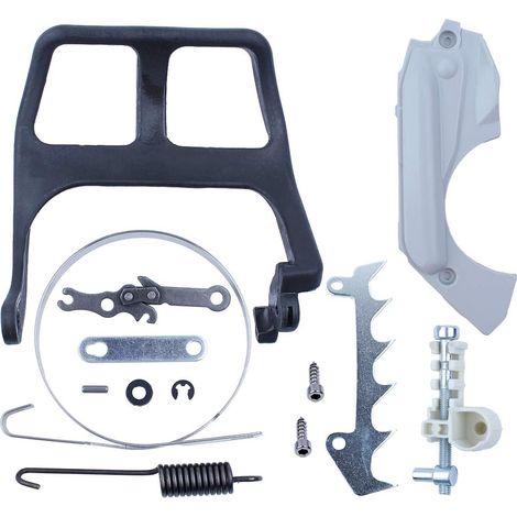 Kit de réparation pour couvercle de frein, guide, tendeur et réglage pour tronçonneuse 017 018 MS170 MS180 Pièces de rechange (1/5)