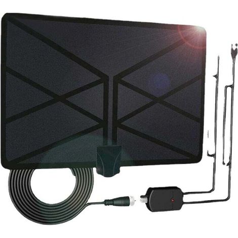 Antenne HDTV numérique amplifiée d'intérieur pour télévision de 960 milles avec 4K UHD 1080P Dvb-T Freeview TV pour la vie des chaînes locales diffusées comme indiqué (1/4)