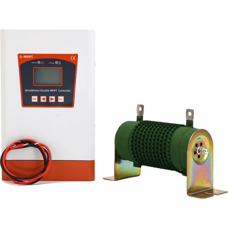 Controlador de potencia híbrido, carga MPPT, pantalla LCD, control DMPPT de 12V y 24V (1/2)