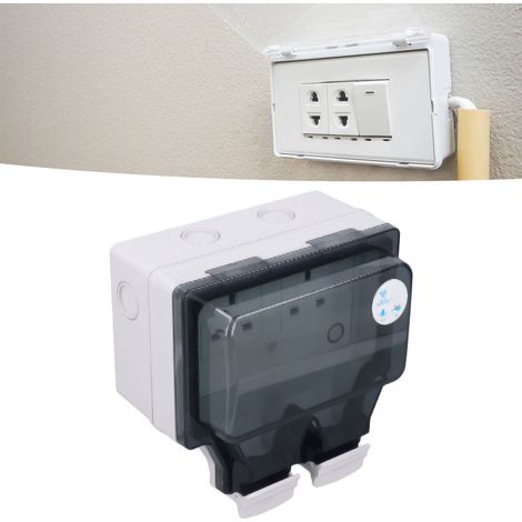 【Toma WiFi】Modelo 86 del Reino Unido, resistente al agua según IP66, para control y programación por voz, admite 110–250 V CA, para uso en exteriores. (1/5)
