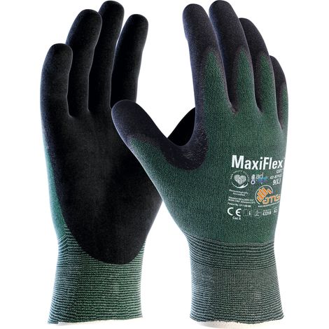 MaxiFlex® Cut™AD-APT® Schnittschutz-Strickhandschuhe (42-8743), Grün/Schwarz (1/4)
