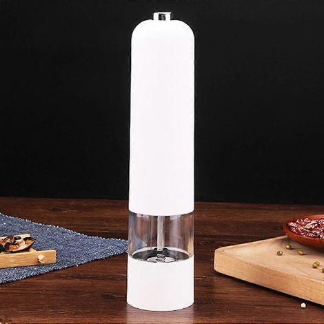 Salière et poivrière avec broyeur électrique à rotor en céramique réglable, facile à utiliser (1/4)