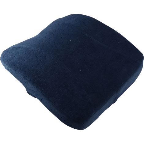 Coussin de soutien lombaire épais pour le dos et la taille, idéal pour la voiture, le bureau ou une chaise (bleu) (1/5)