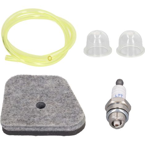 Kit en alliage d'aluminium comprenant bougie d'allumage, filtre à air, durite d'essence et poire d'amorçage pour tronçonneuses Stihl FS90, FS100, FS110 et FS130 (1/5)