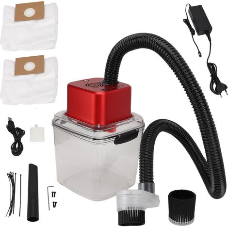 CNC machine dust collector suitable for the TTC450 series air filtration system, powerful suction, 6000 Pa extraction, 2.8 L, EU plug 100-240 V (1/5)
