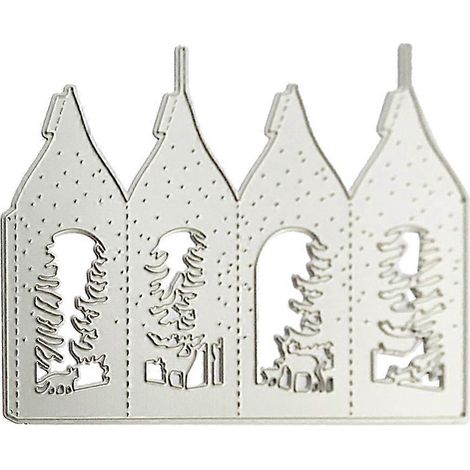 Weihnachtsbaum-Hirsch-Metallstanzschablone zum Selbermachen von Scrapbooking-Alben, Stempeln, Papierkarten, Prägen und Dekorieren