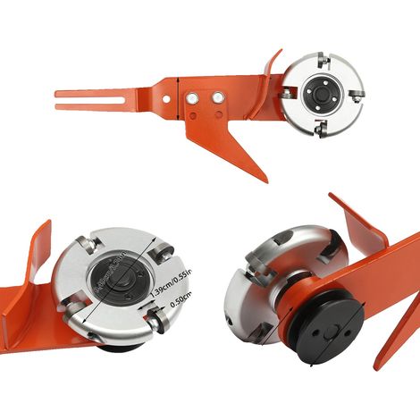 Accessoire d'écorçage en bois, compatible avec divers modèles de tronçonneuses, outil d'écorçage efficace, Rouge (1/2)
