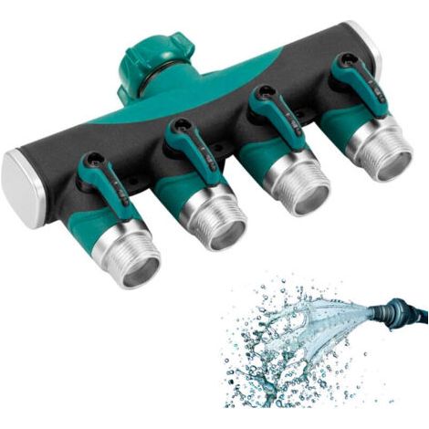 Raccordo a 4 uscite con valvole individuali