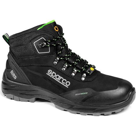 Sparco BTB001 Goodwood Dell Scarpe Antinfortunistiche S7S ESD SR FO HRO CI HI SC Puntale in Fibra di Vetro Impermeabile DRS colore Nero
