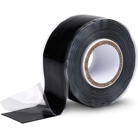 Ruban silicone isolant adhesif 25 mm x 3 m - ruban silicone noir - ruban adesif etanche