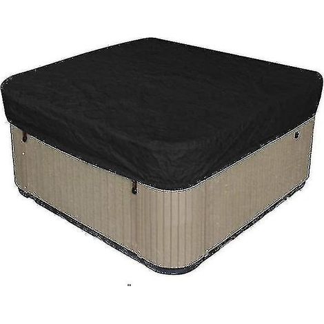 Couverture carrée imperméable en polyester pour spa extérieur (Dimensions : 218 x 218 cm) (1/3)