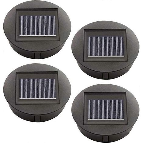 Lot de 4 lampes solaires de remplacement avec ampoules LED, remplacement pour lampes solaires de toit, panneau solaire LED-AquaForge (1/5)