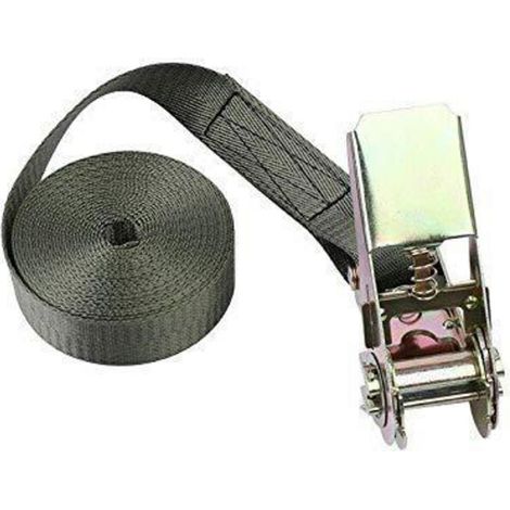 Spanngurt mit Ratsche 800 kg Bruchlast 25mm x 3m Army Grün